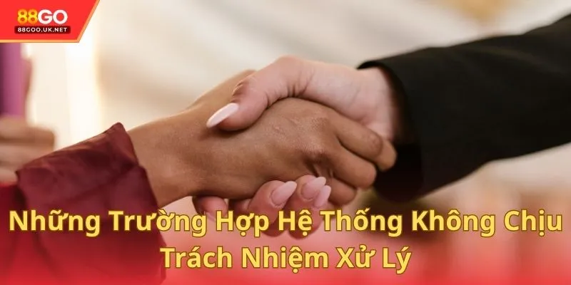 Những trường hợp hệ thống không chịu trách nhiệm xử lý